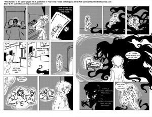 Fearsome Fables vol 1- "The Monster In The Dark" pg 4-5   